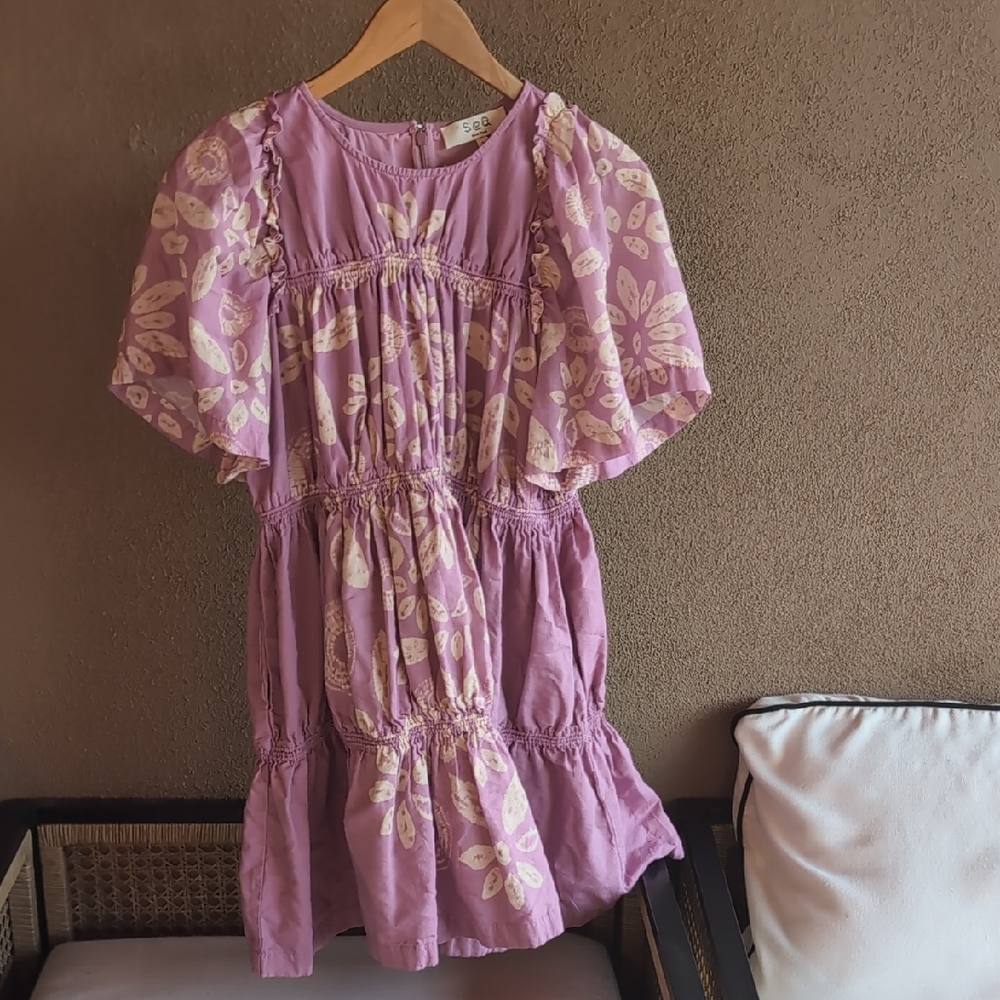 Sea New York Lilac Thea Mini Dress Size Small - Picture 4 of 12